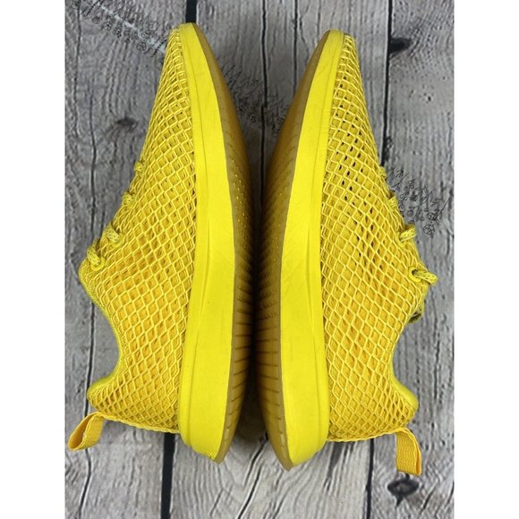 NOBULL Diamond Mesh Runner Shoes Lemon Drop Yellow Mens 7.5 Womens 9 Not Neon - Picture 10 of 13